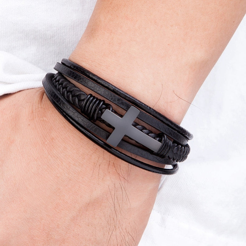 Pulseira Cruz Masculina