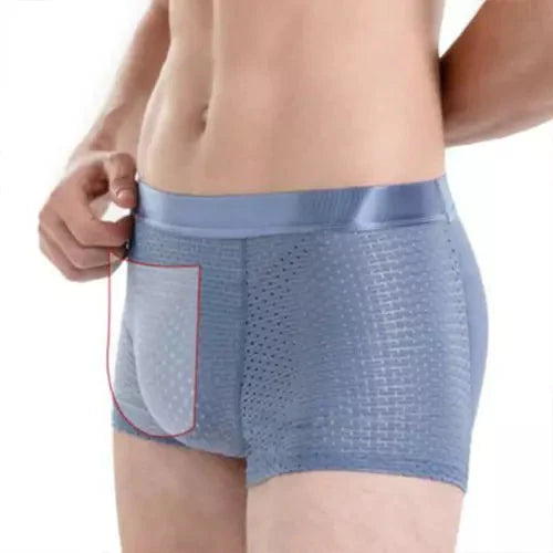 Cueca masculina respirável seda gelada [COMPRE 1 LEVE 2]